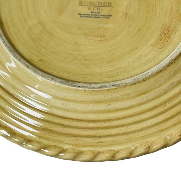 ROSHER Bellini Earthenware Dinner Plate 11" Dishwasher Microwave Safe Set of 5 - Picture 5 of 8